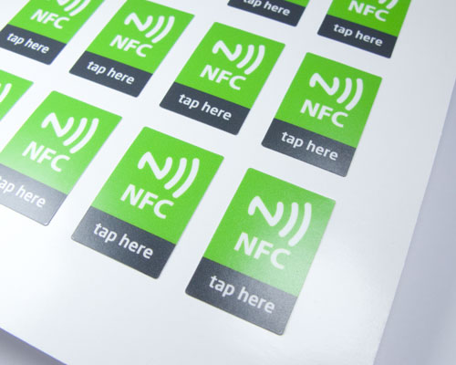 Image of Printed Labels Sheet Express NFC Tag