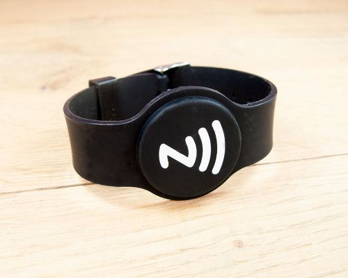 Image of Adjustable Silicone Wristband NFC Tag
